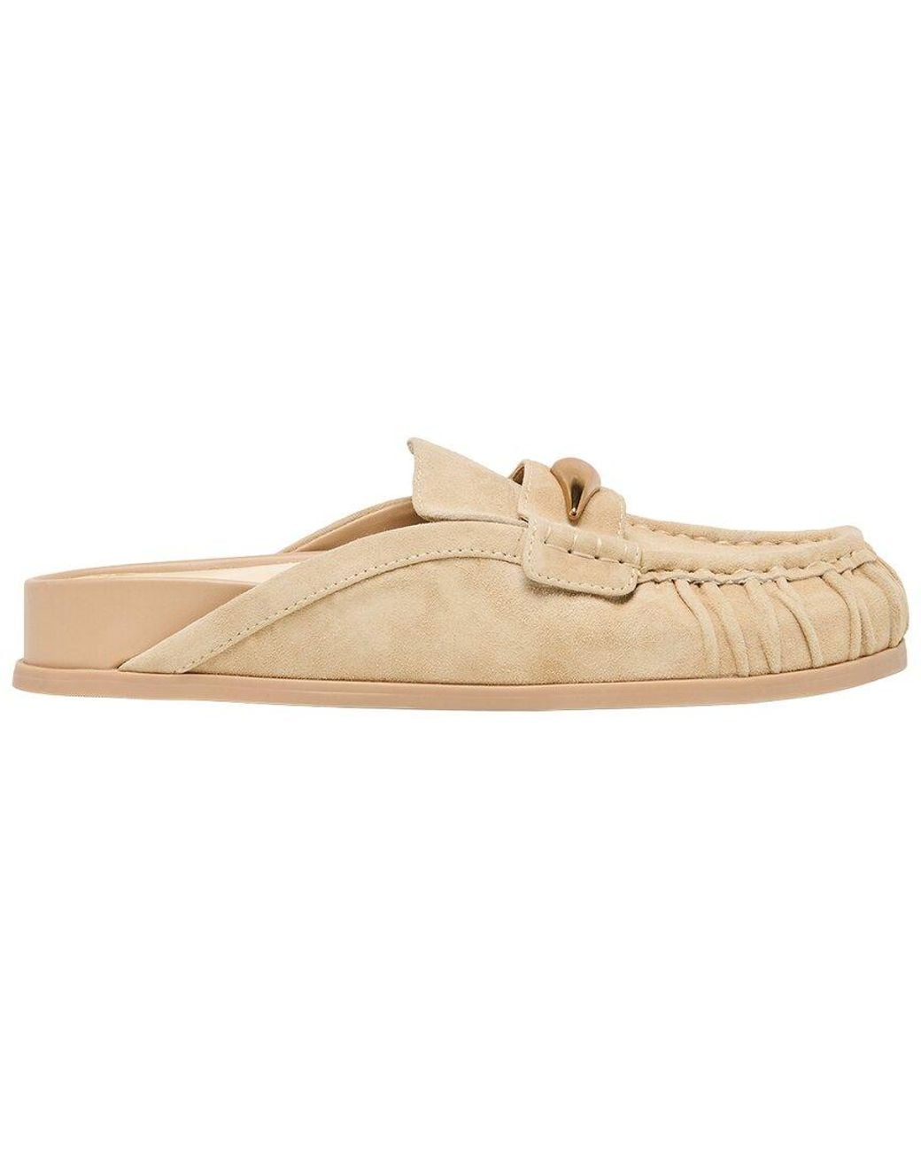 Dolce Vita White Jodero Suede Flat