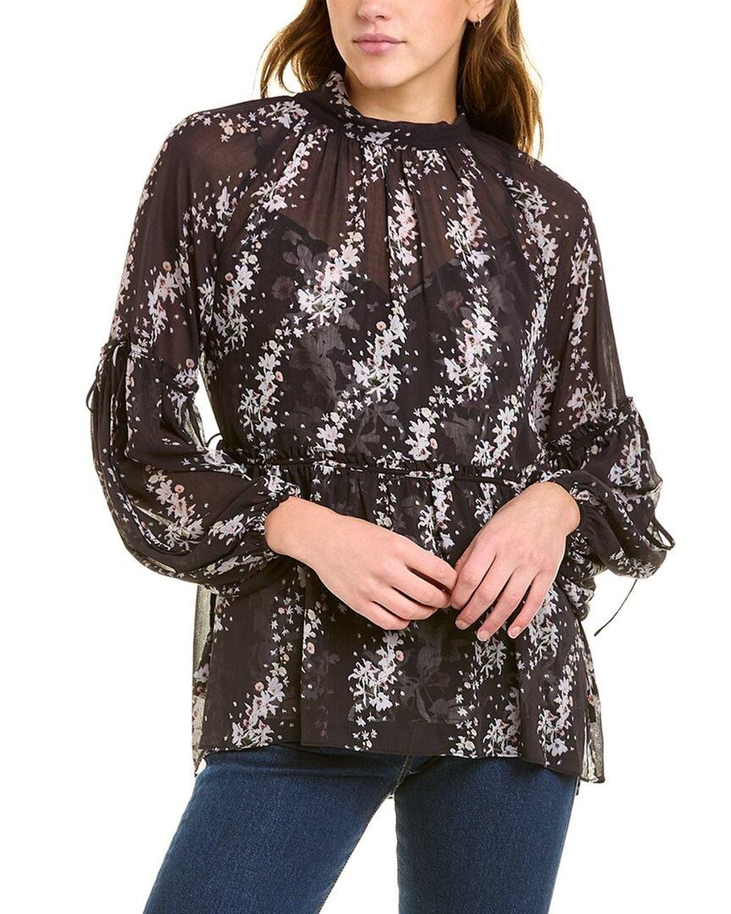 AllSaints Gray Eimear Cultivar Top