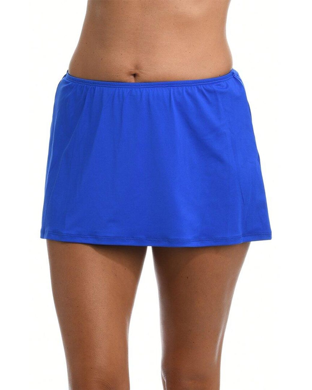 24th & Ocean Blue Solid Skirted Pant