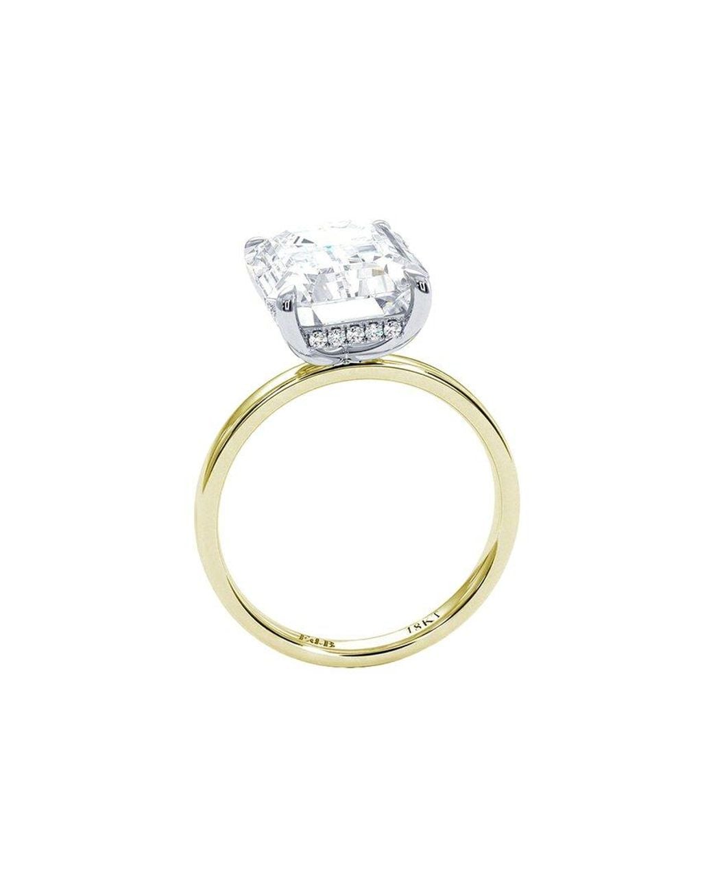 Lab Grown Diamonds White 14K 8.20 Ct. Tw. Lab-Grown Diamond Ring