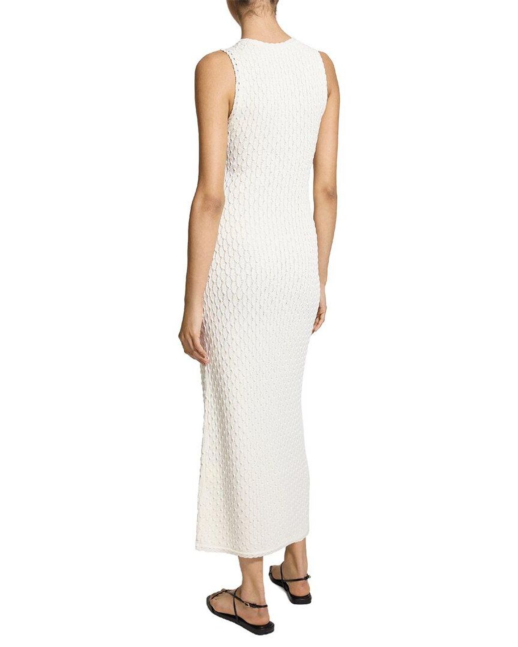 Theory White Textured Dress