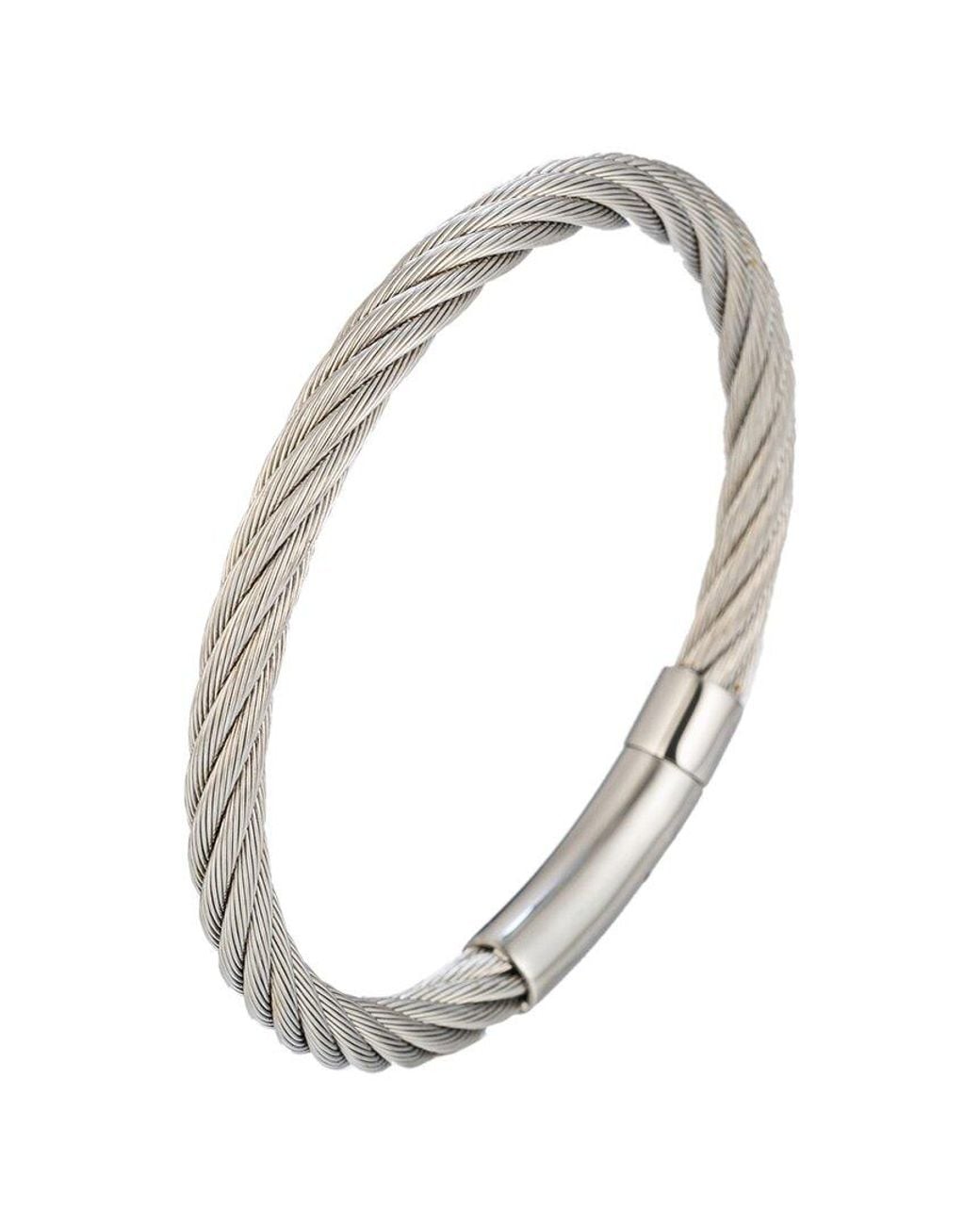 Eye Candy LA White The Bold Collection Titanium Ralph Bracelet
