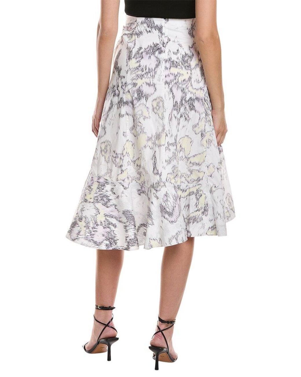3.1 Phillip Lim White Ruffle Hem Skirt