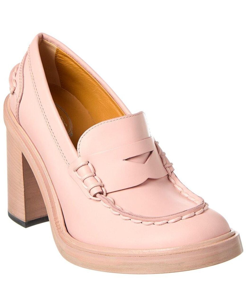Tod's Pink Leather Pump