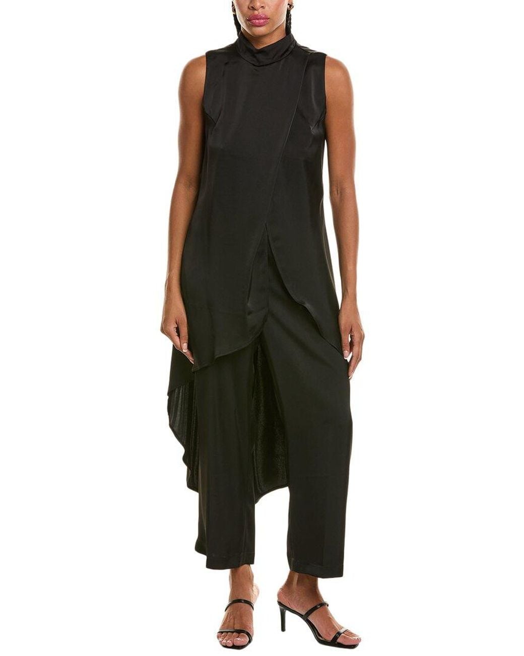 Pascale La Mode Black 2Pc Suit Pant Set