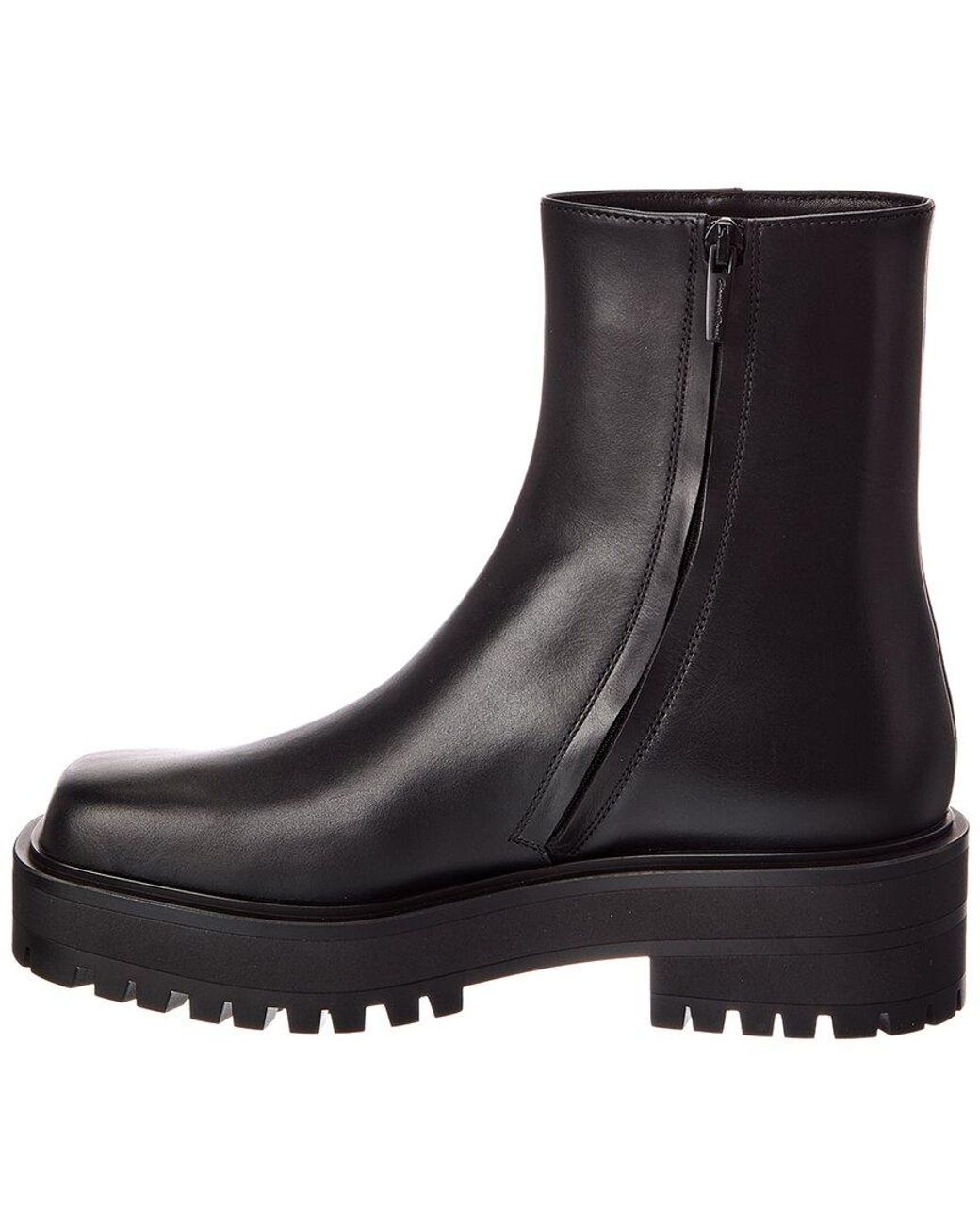 Gianvito Rossi Black Warner 20 Leather Boot