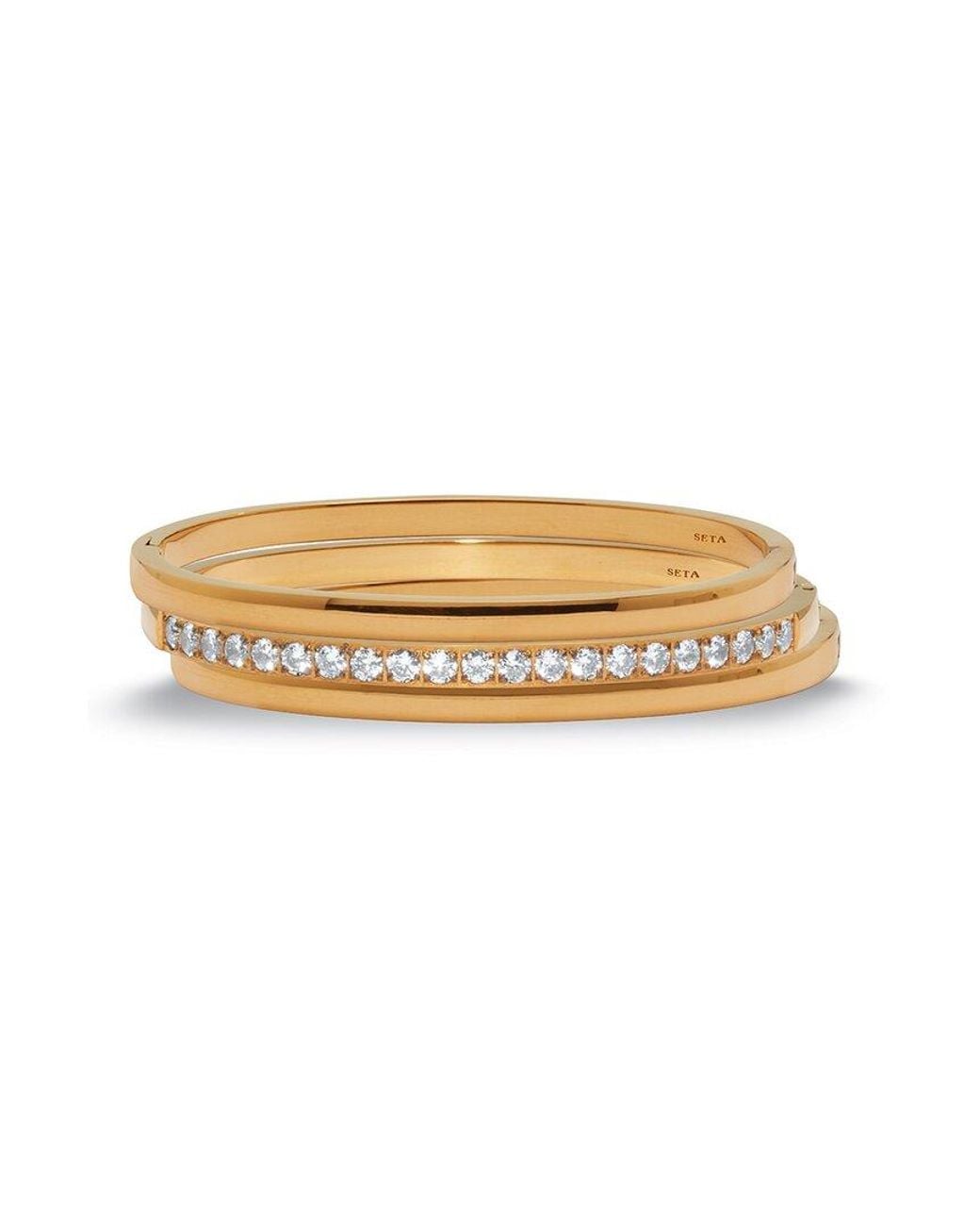 Palmbeach Jewelry Metallic Plated Stainless Steel Crystal Bracelet