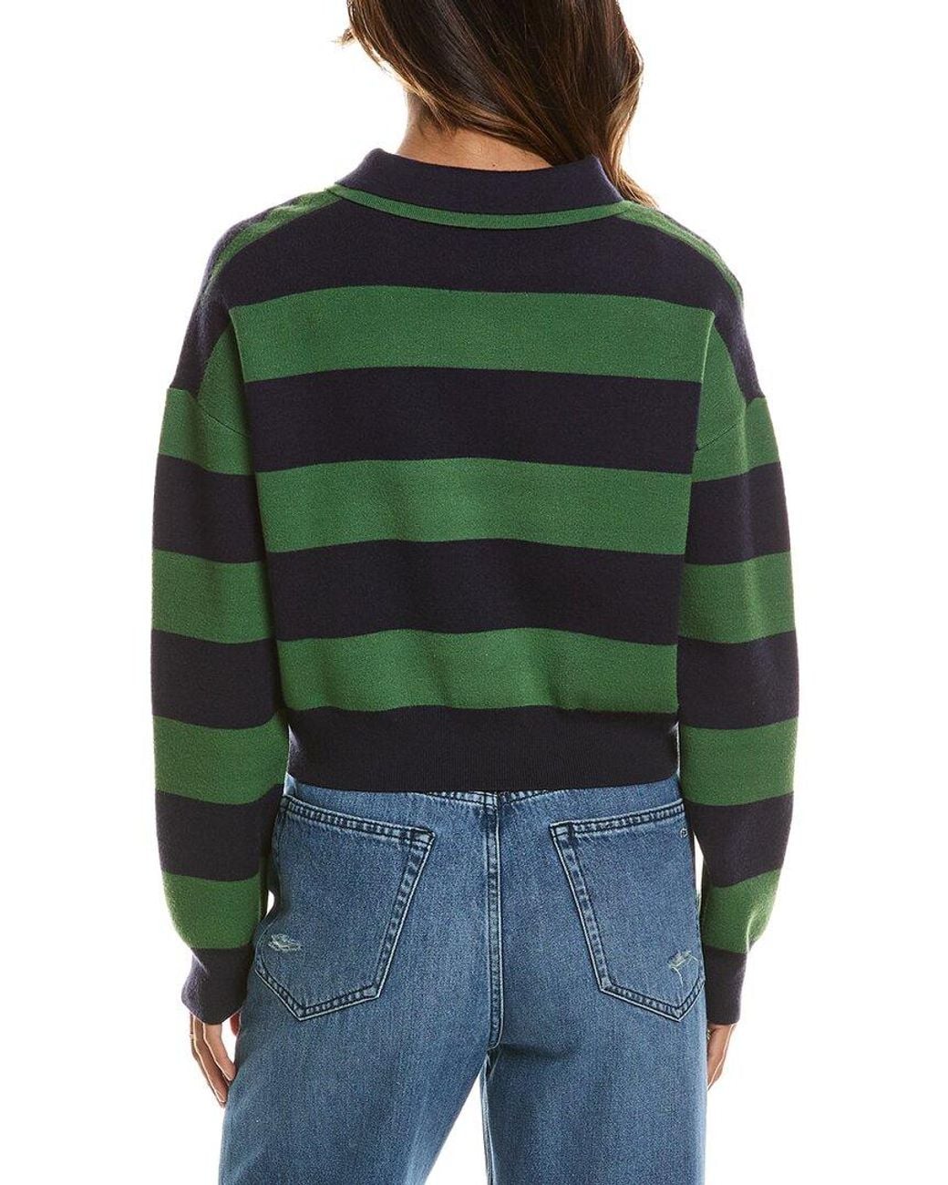 525 America Green Polo Sweater