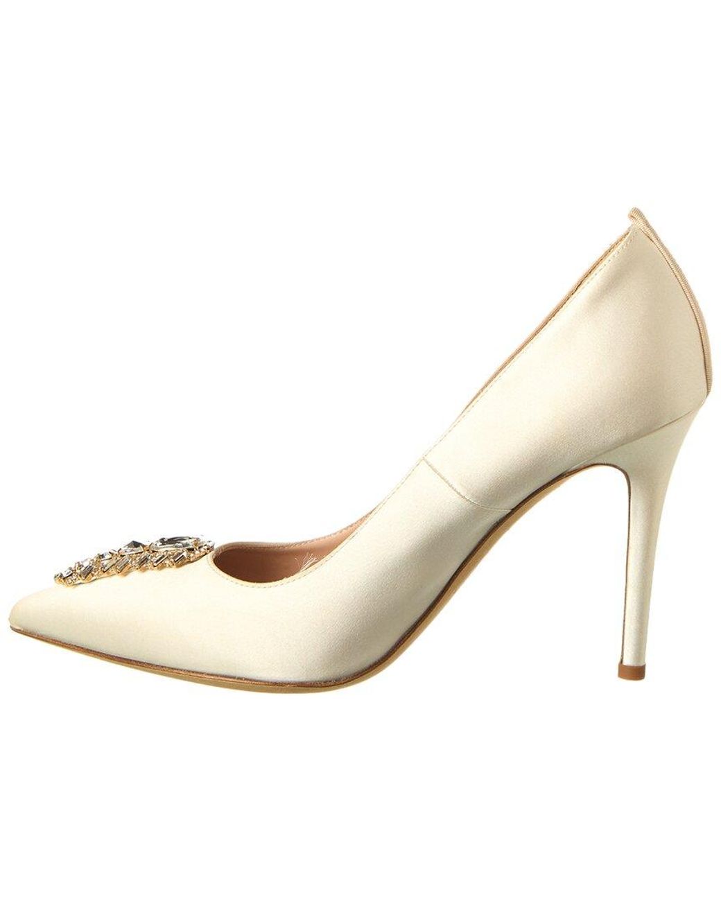 SJP by Sarah Jessica Parker White Tempest 100 Satin Pump