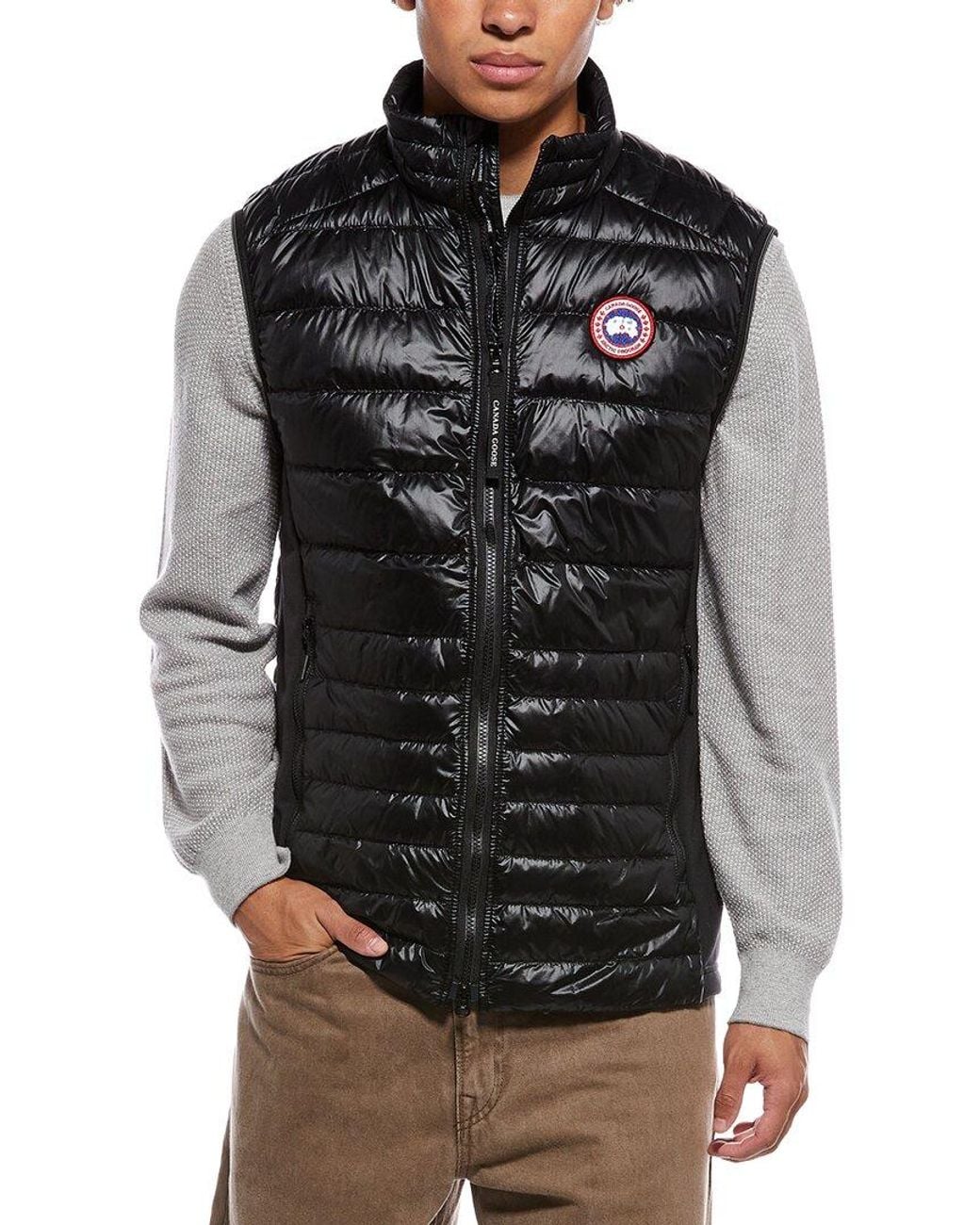 Canada Goose Black Hybridge Lite Vest for men