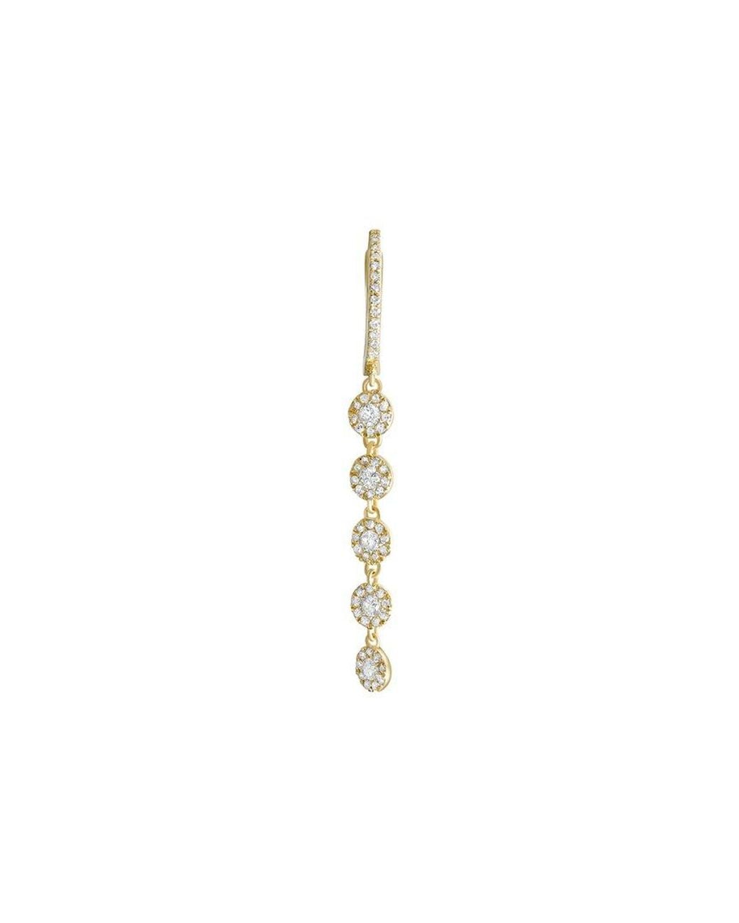 Diana M White Fine Jewelry 10k 0.61 Ct. Tw. Diamond Earrings