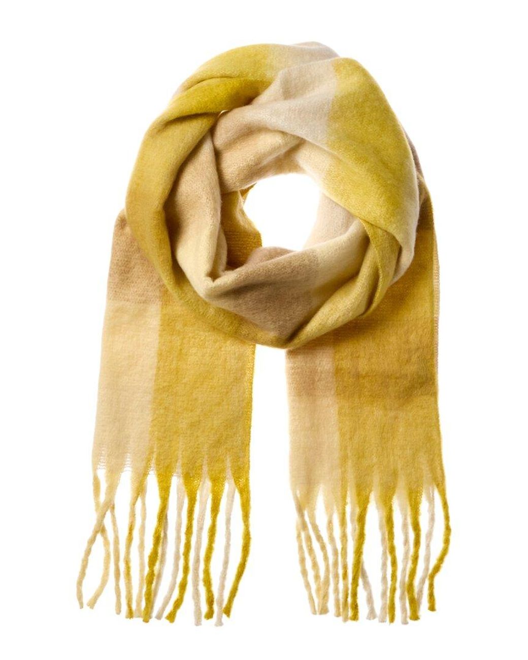 La Fiorentina Yellow Plush Scarf