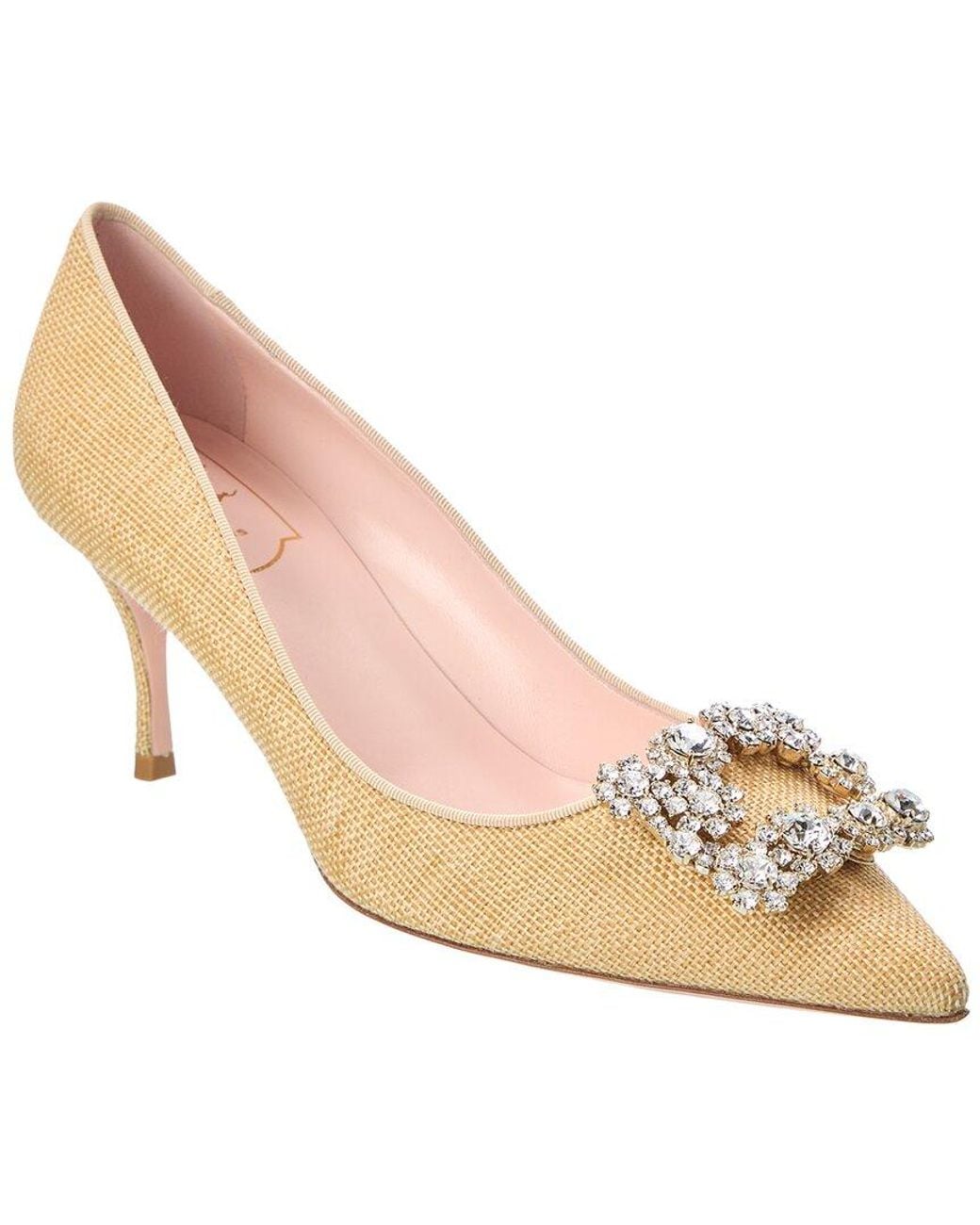 Roger Vivier Pink Canvas Pump