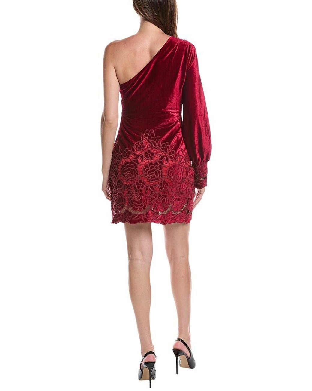 LAYERED WITH LOVE Red One-Shoulder Mini Dress