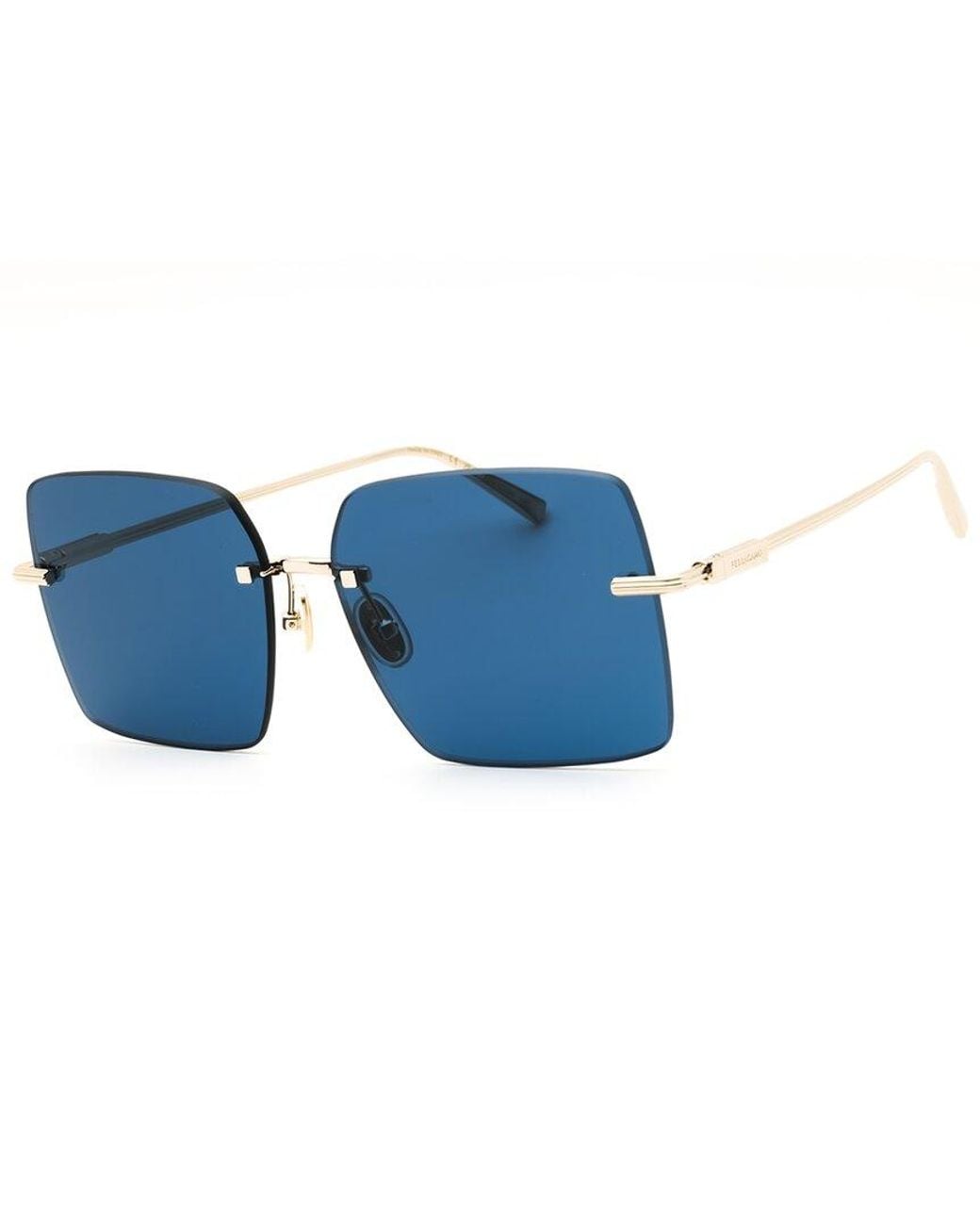 Ferragamo Blue 60Mm Sunglasses
