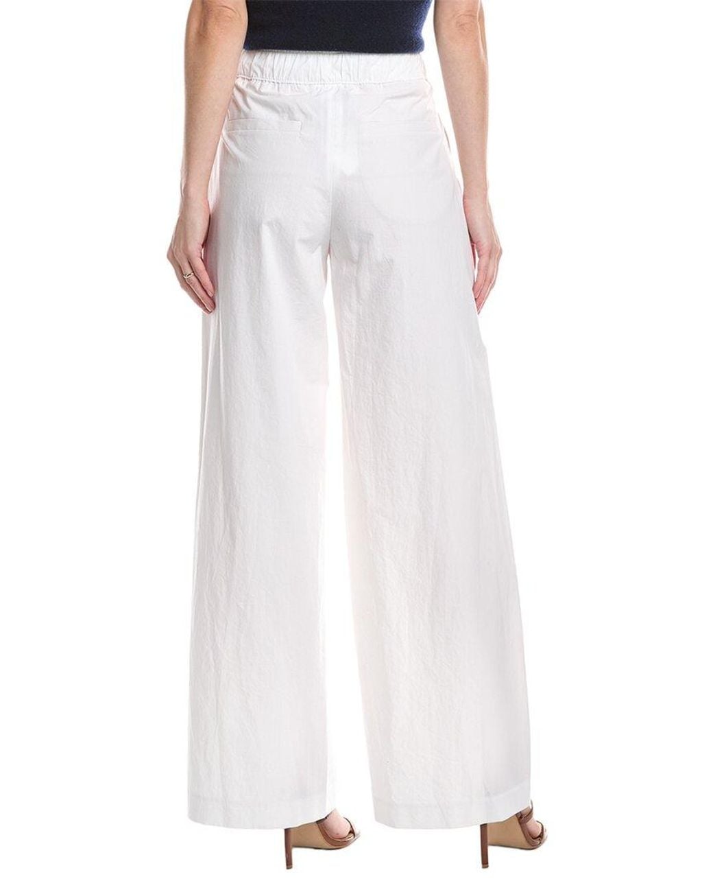 Brunello Cucinelli White Pull-On Pant