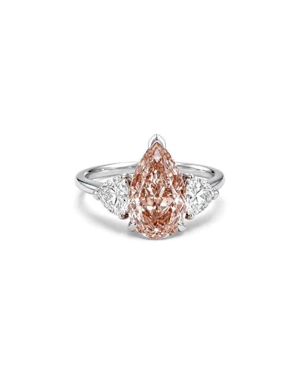 Prince Diamond & Jewelry White 14K 4.00 Ct. Tw. Lab-Grown Diamond Three-Stone Ring