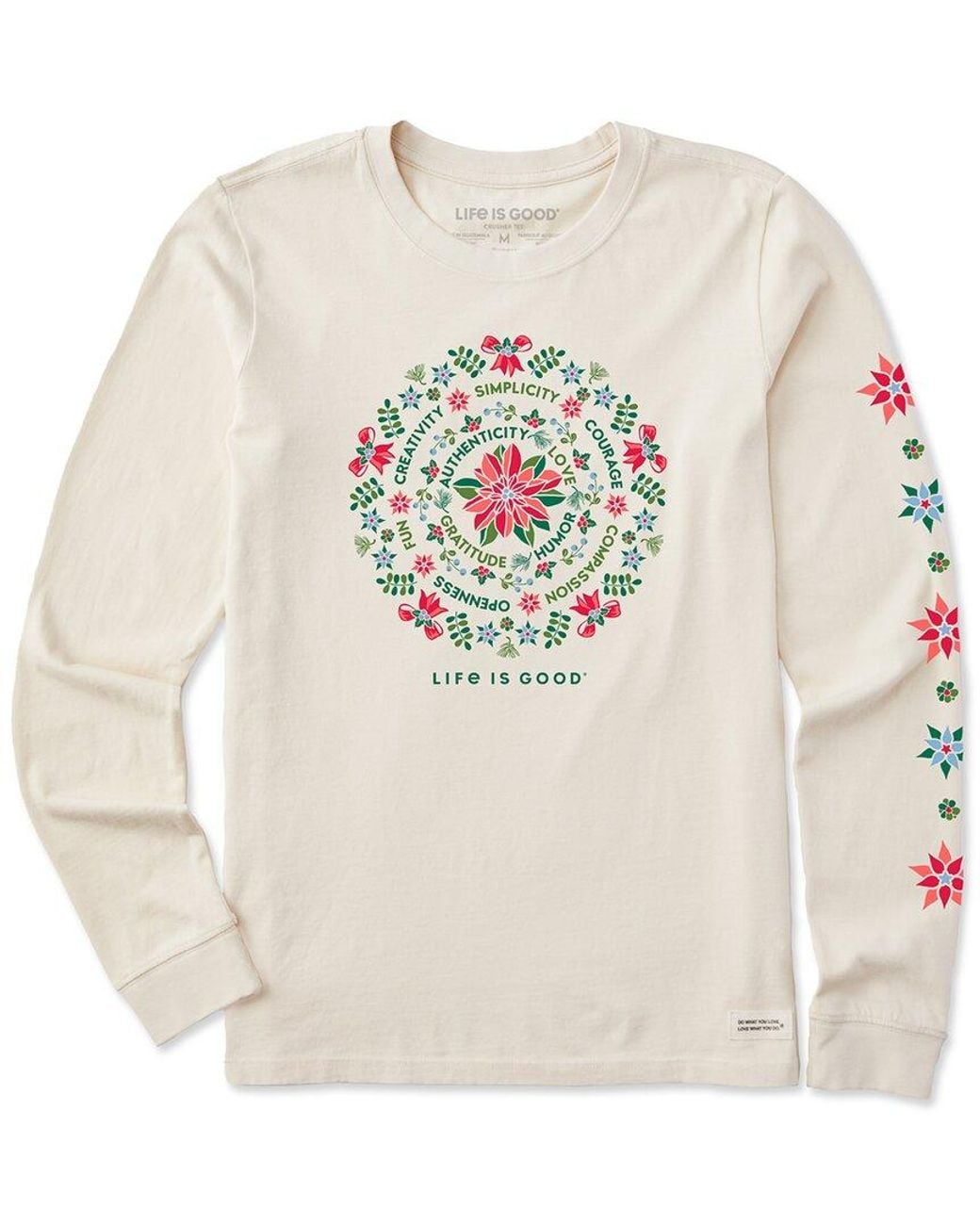 Life Is Good. White Crusher T-Shirt