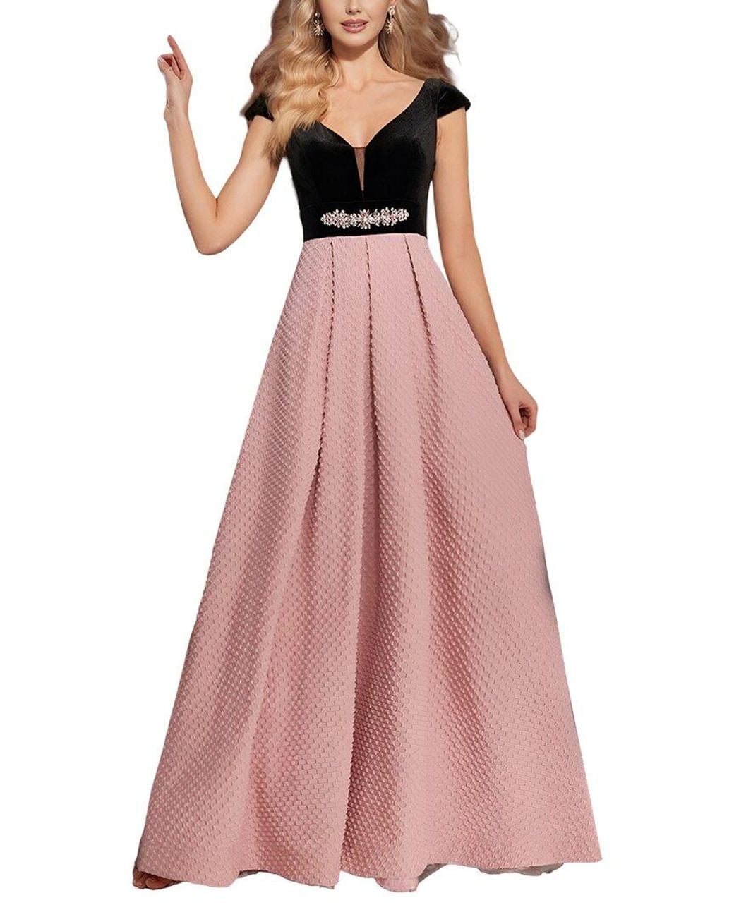 Vincent Pink Print Maxi Dress