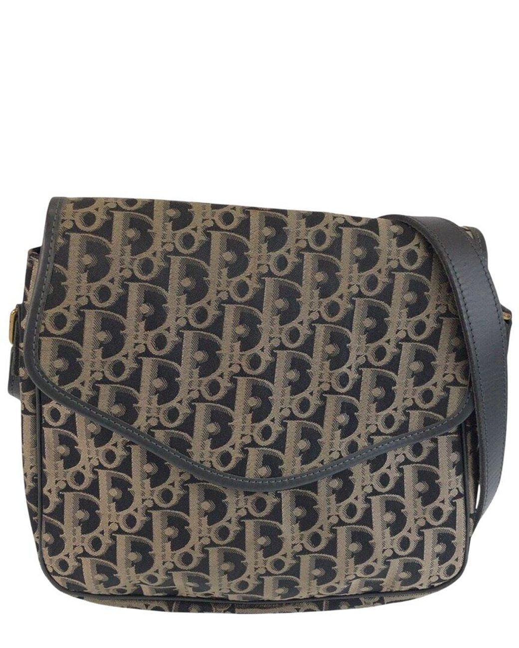 Dior Black Canvas Trotter Shoulder Bag (authentic Pre-loved)