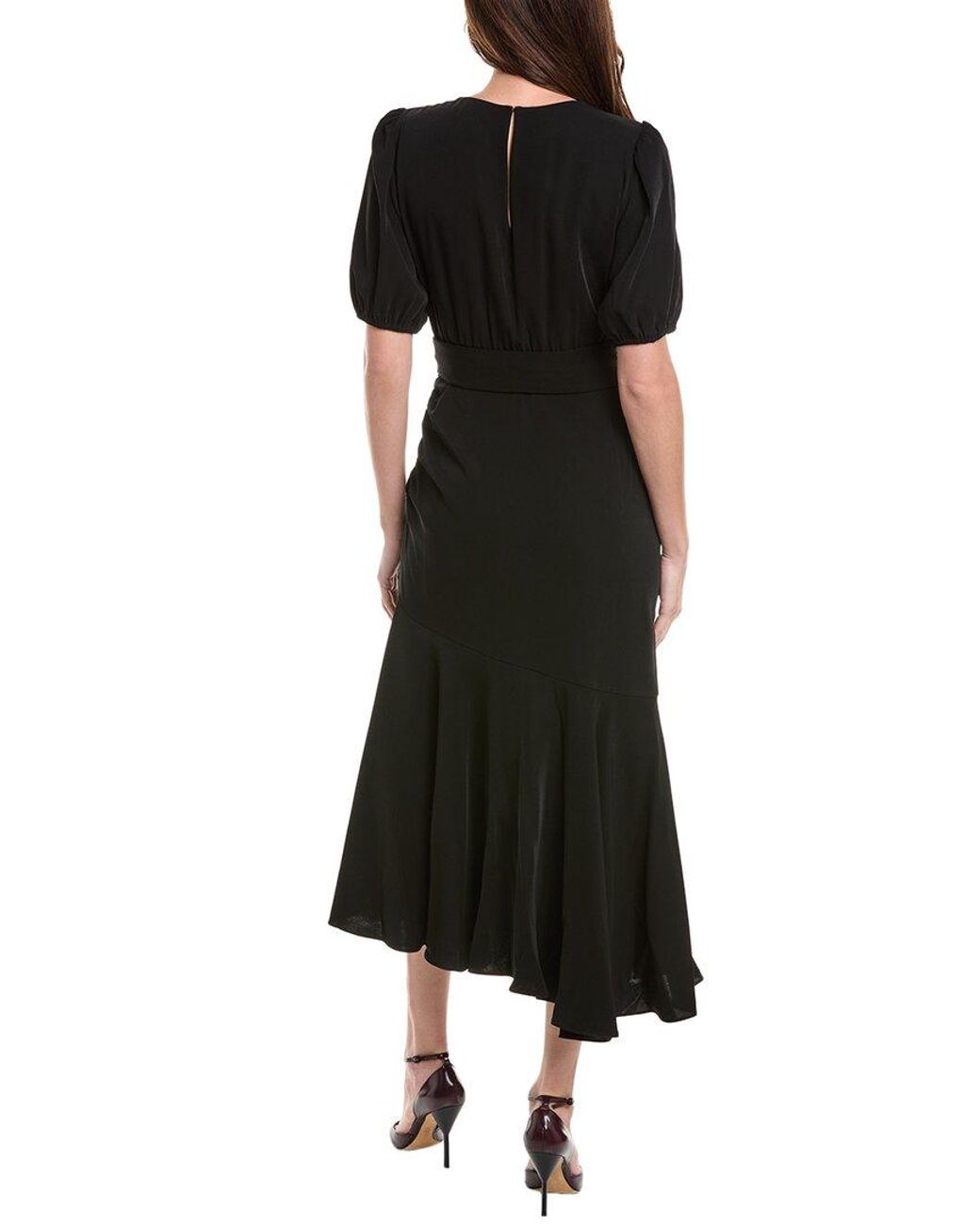 Sachin & Babi Black Camila Midi Dress