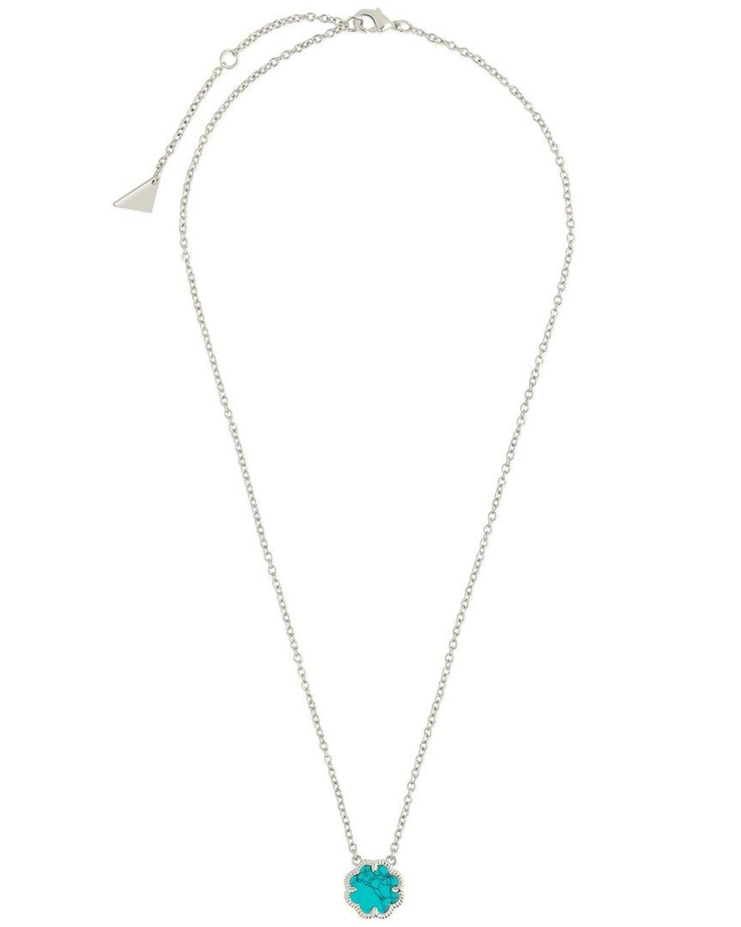 Sterling Forever Multicolor Rose Petal Pendant Necklace