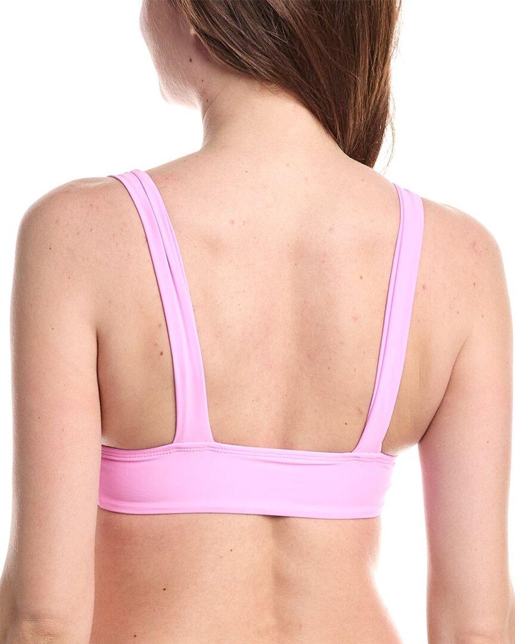 VYB Pink Tori Wide Strap Swim Top