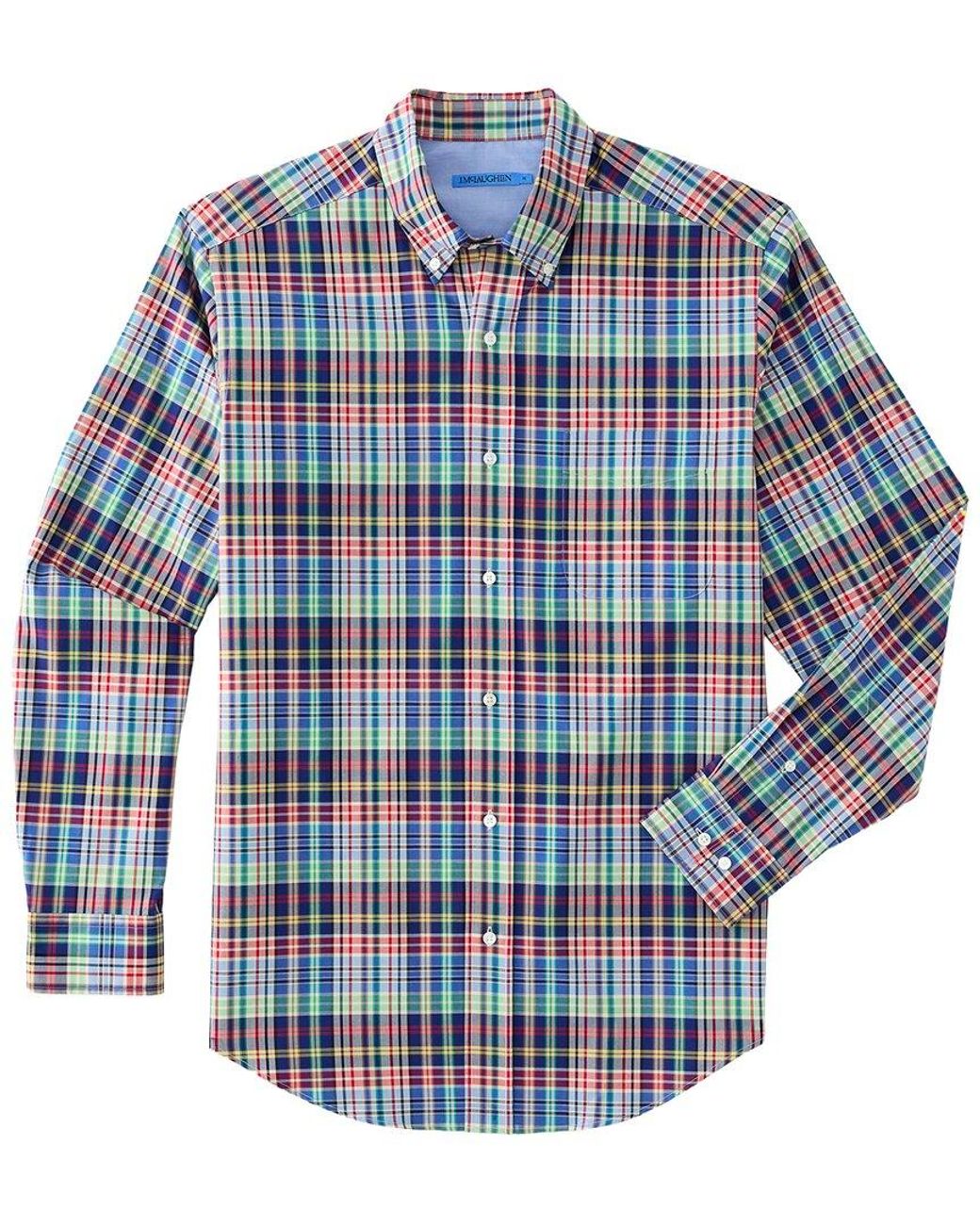 J.McLaughlin Blue J. Mclaughlin University Woven Shirt for men