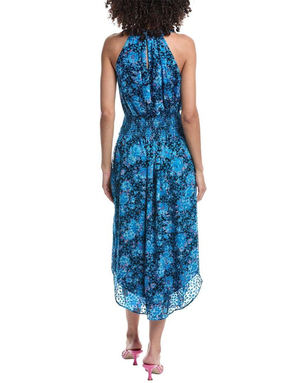 Ramy Brook Blue Athena Midi Dress