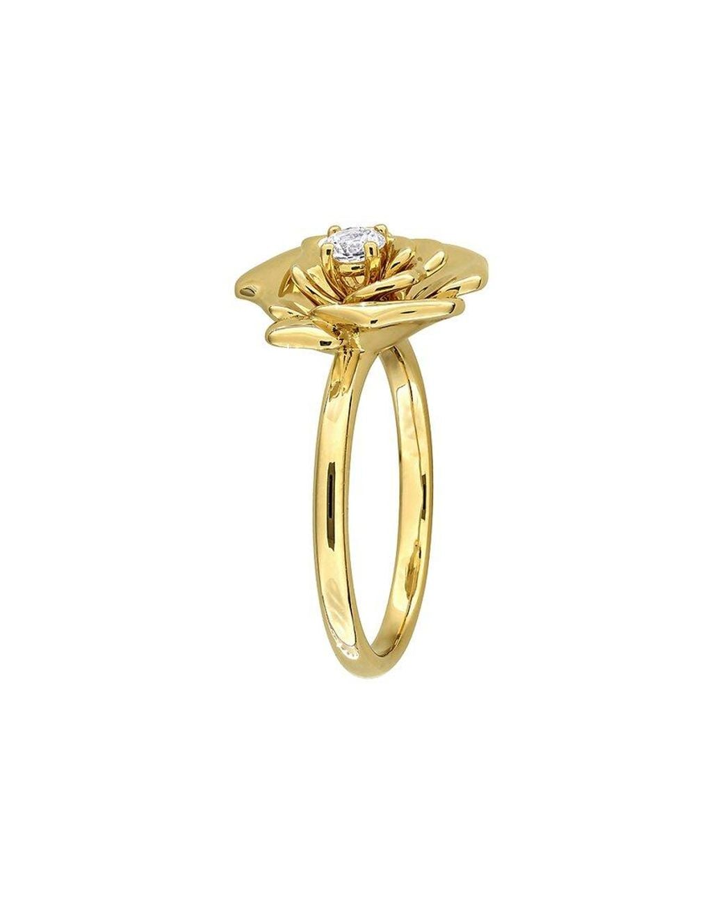 Rina Limor Metallic 0.23 Ct. Tw. Created Sapphire Rose Ring