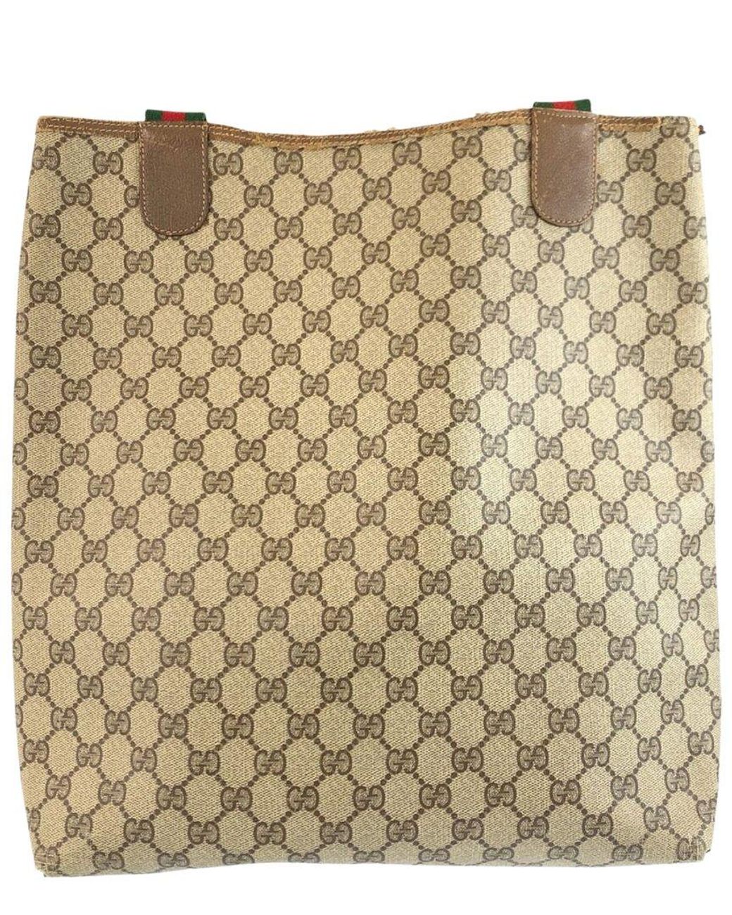 Gucci Metallic Gg Supreme Canvas Tote (Authentic Pre-Loved)