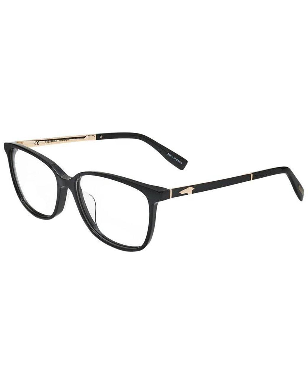 Trussardi Black Vtr101T 55Mm Optical Frames