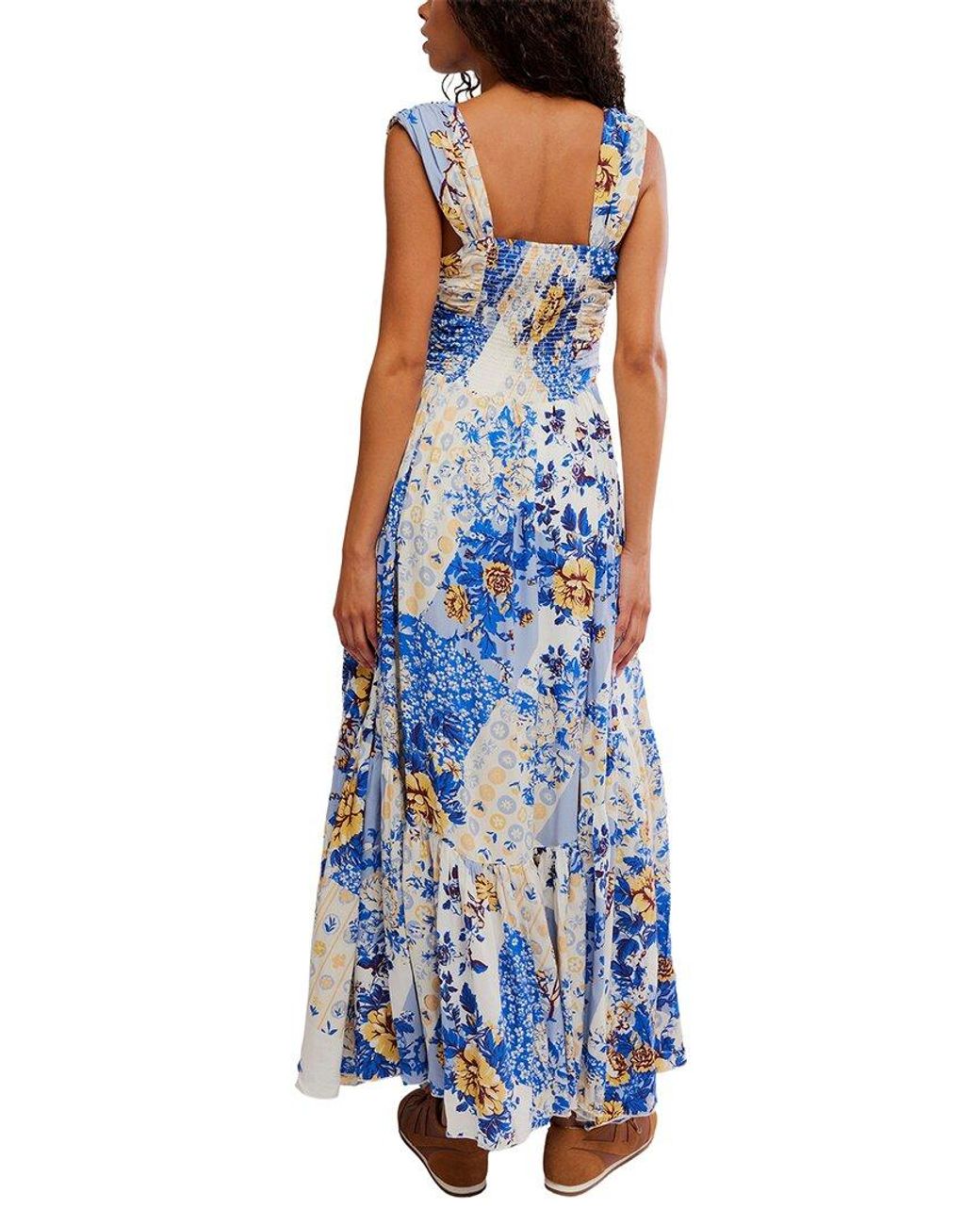 Free People Blue Sasha Maxi Dress