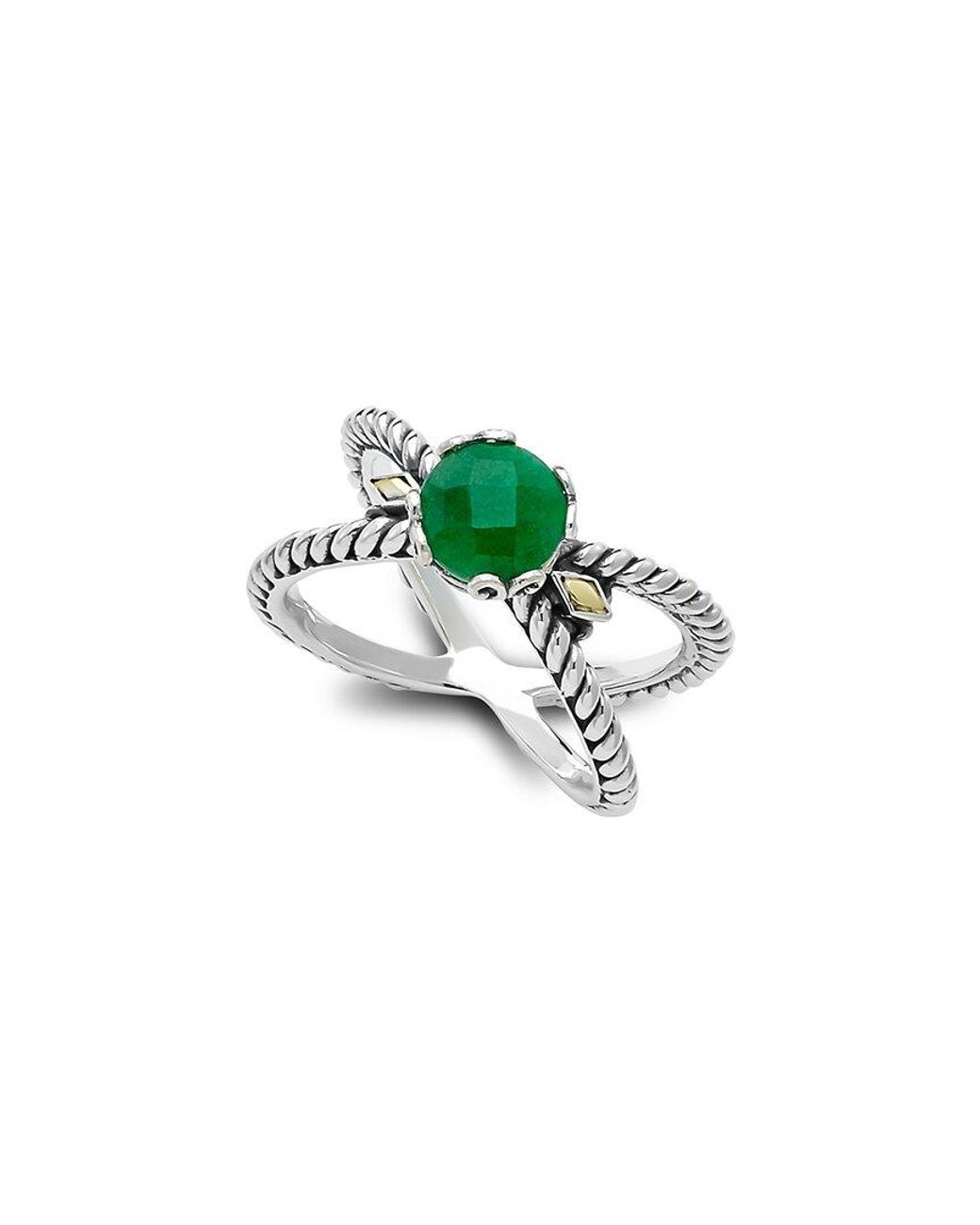 Samuel B. Green 18K & 1.10 Ct. Tw. Emerald X Ring