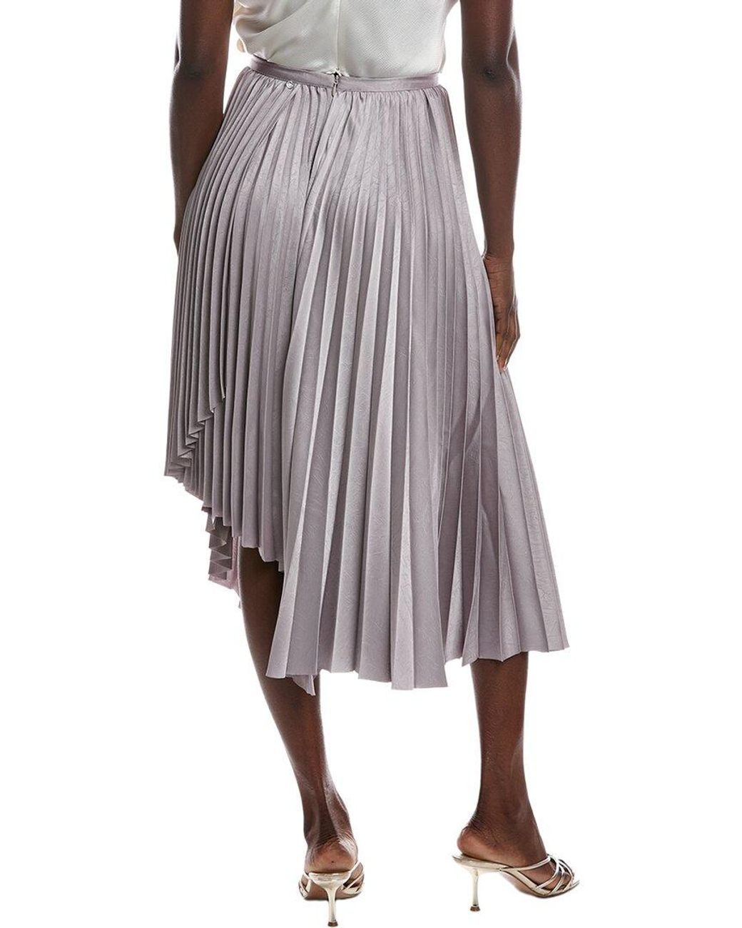 Boss Purple Boss Vlantel Pleated Midi Skirt