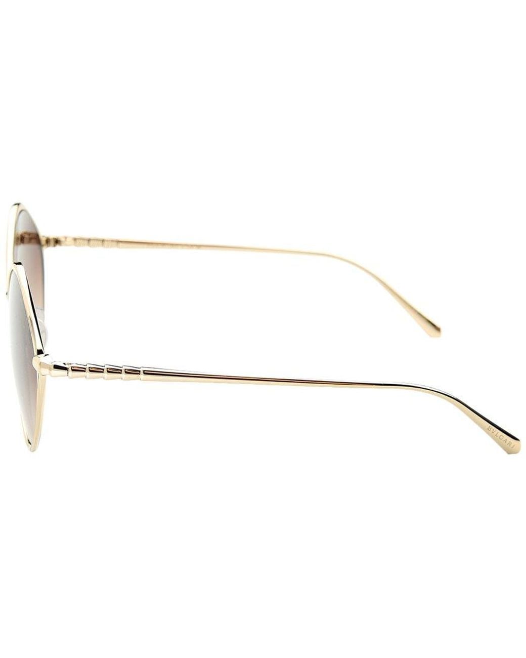 BVLGARI White 6186k 56mm Sunglasses