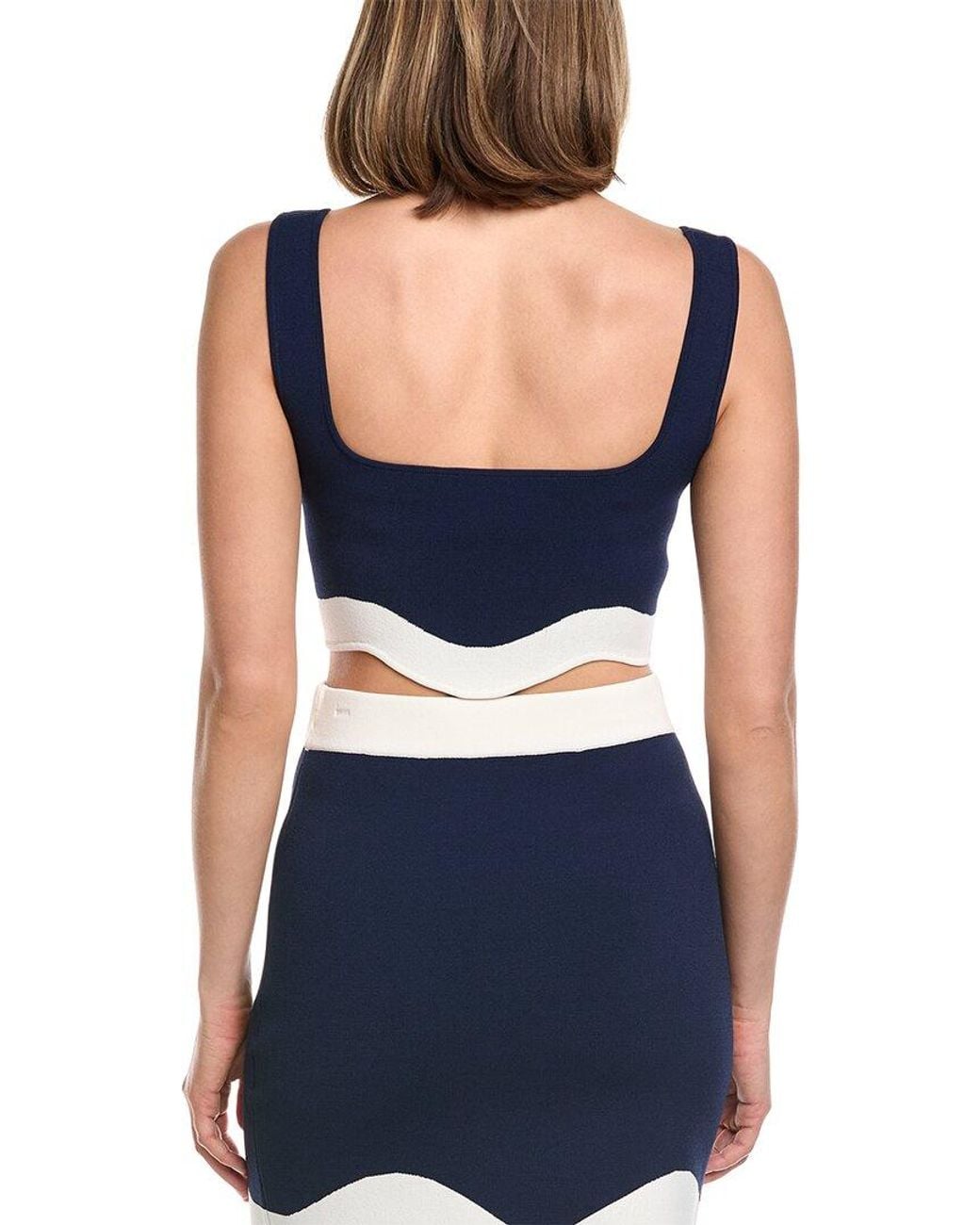 AMUR Blue Donah Knit Top
