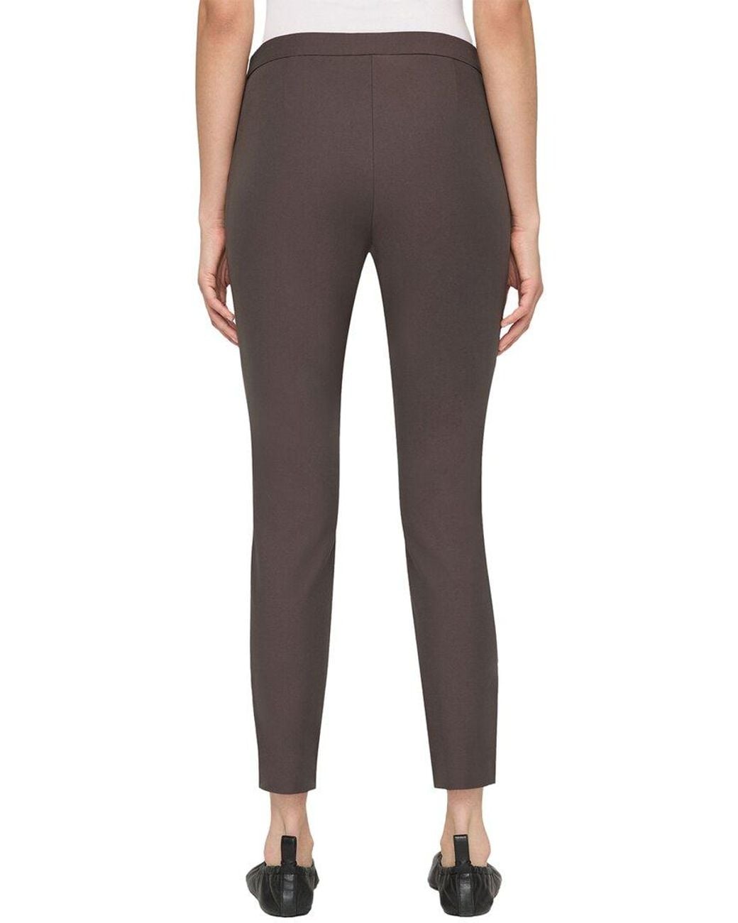 Lafayette 148 New York Gray Murray Cropped Pant