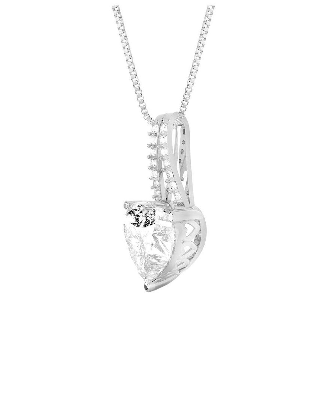 Amairah White 14K 5.00 Ct. Tw. Lab-Grown Diamond Pendant Necklace