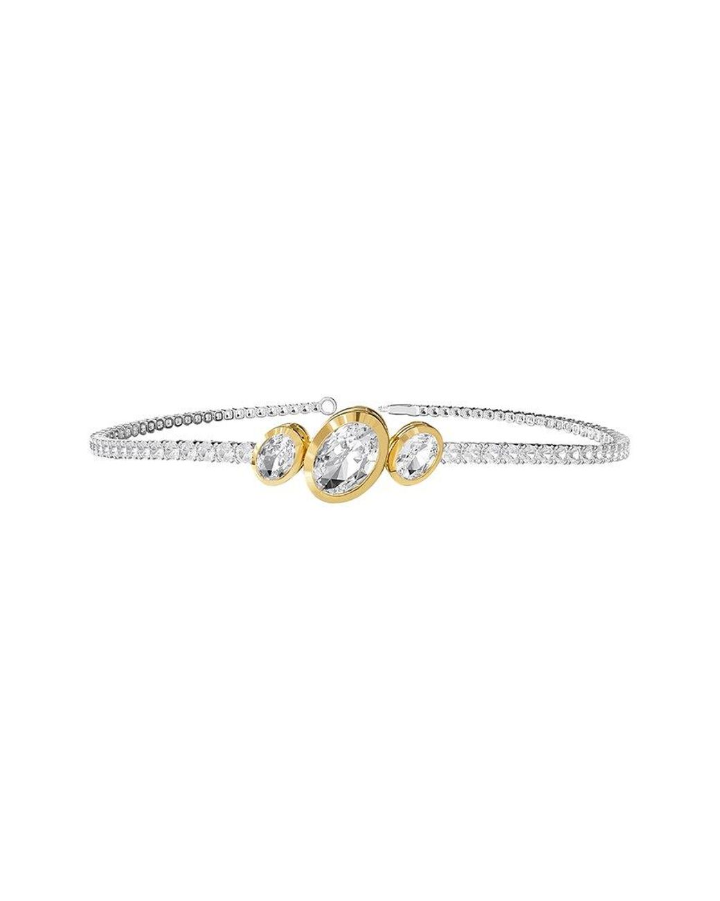 Lab Grown Diamonds White 14K 3.88 Ct. Tw. Lab-Grown Diamond Bangle Bracelet