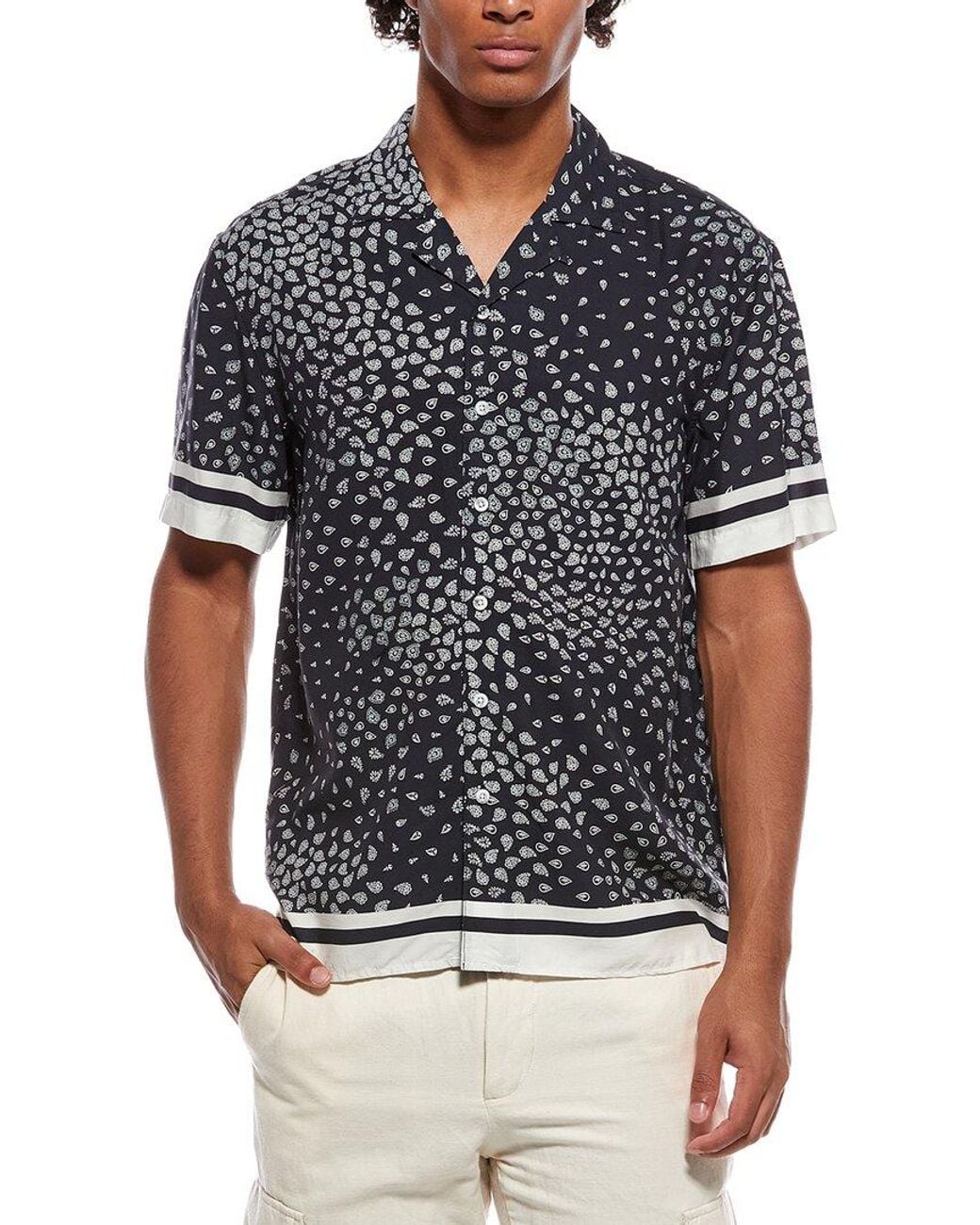 Onia Black Vacation Shirt for men