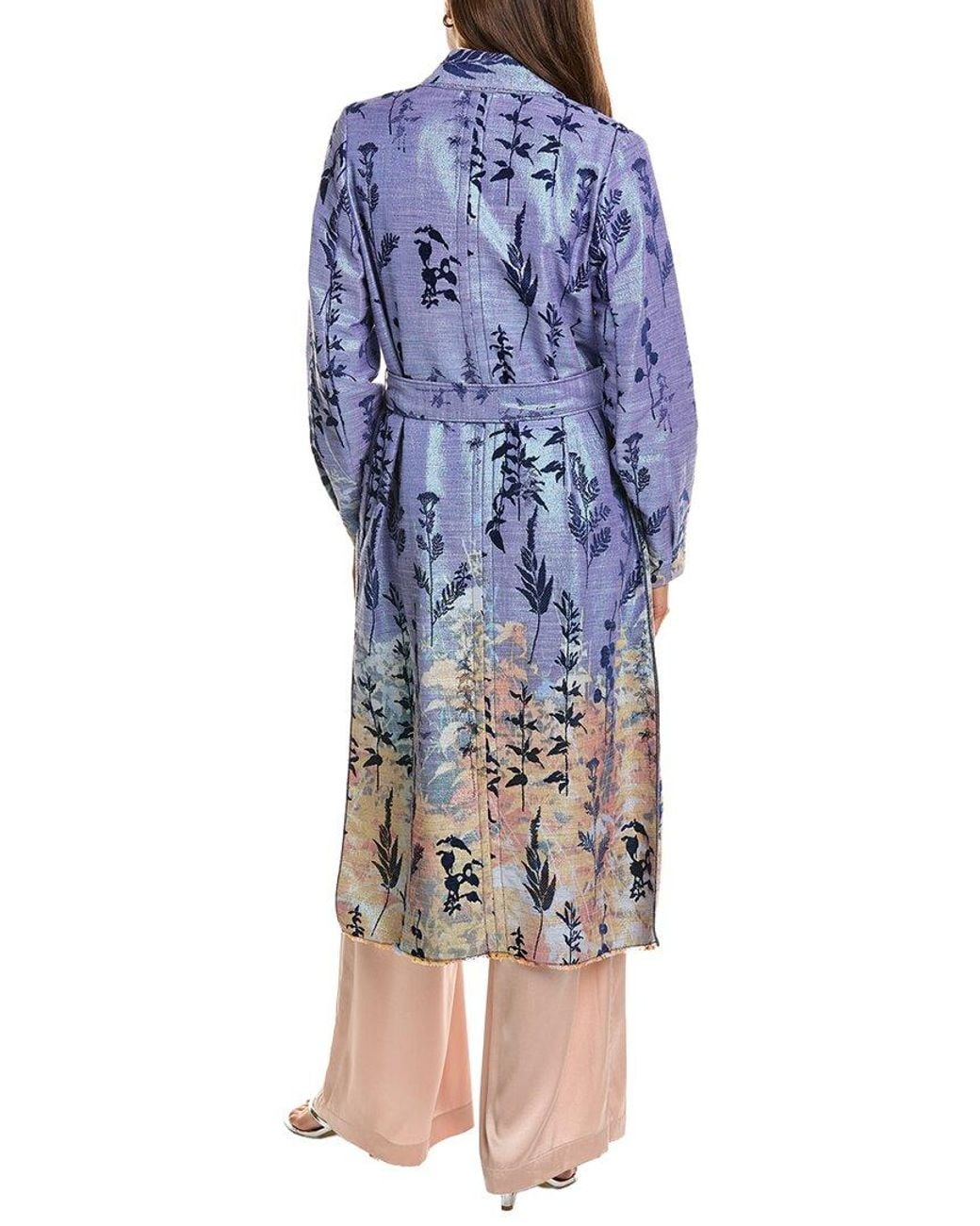 Forte_forte Blue Floral Coat