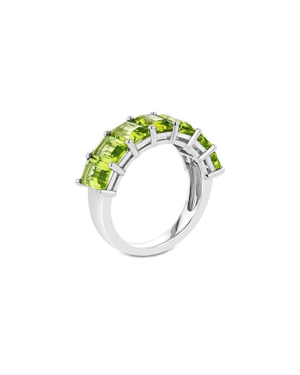 Diana M Green Fine Jewelry 14k Peridot Half-eternity Ring