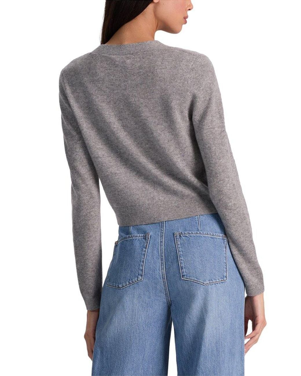 Alice + Olivia Gray Grace Cashmere-Blend Cardigan