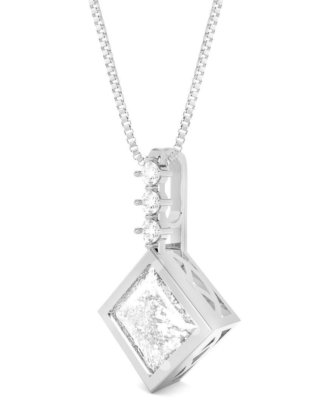 Amairah White 14K 2.00 Ct. Tw. Lab-Grown Diamond Pendant Necklace