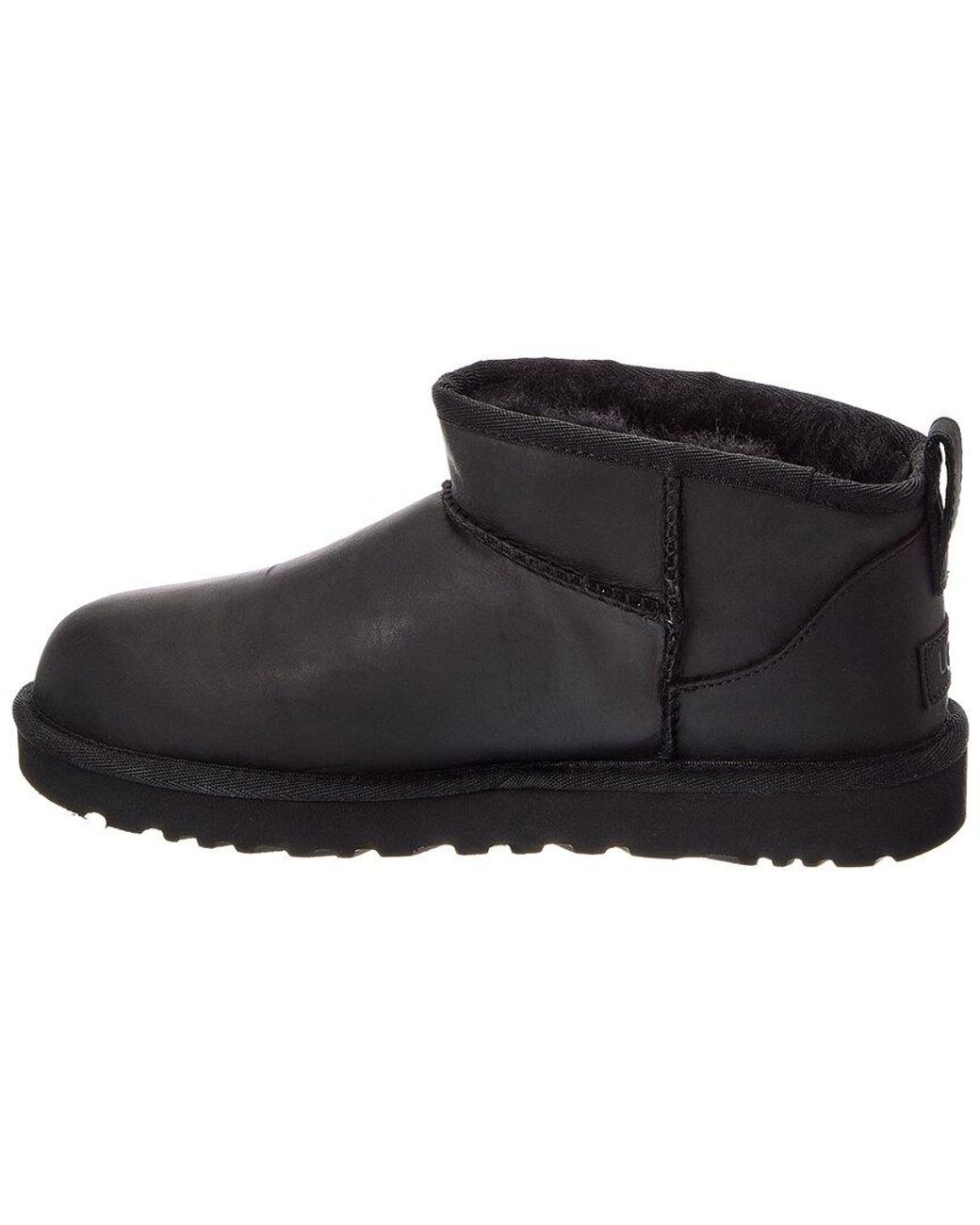 Ugg Black W Classic Ultra Mini Suede Bootie