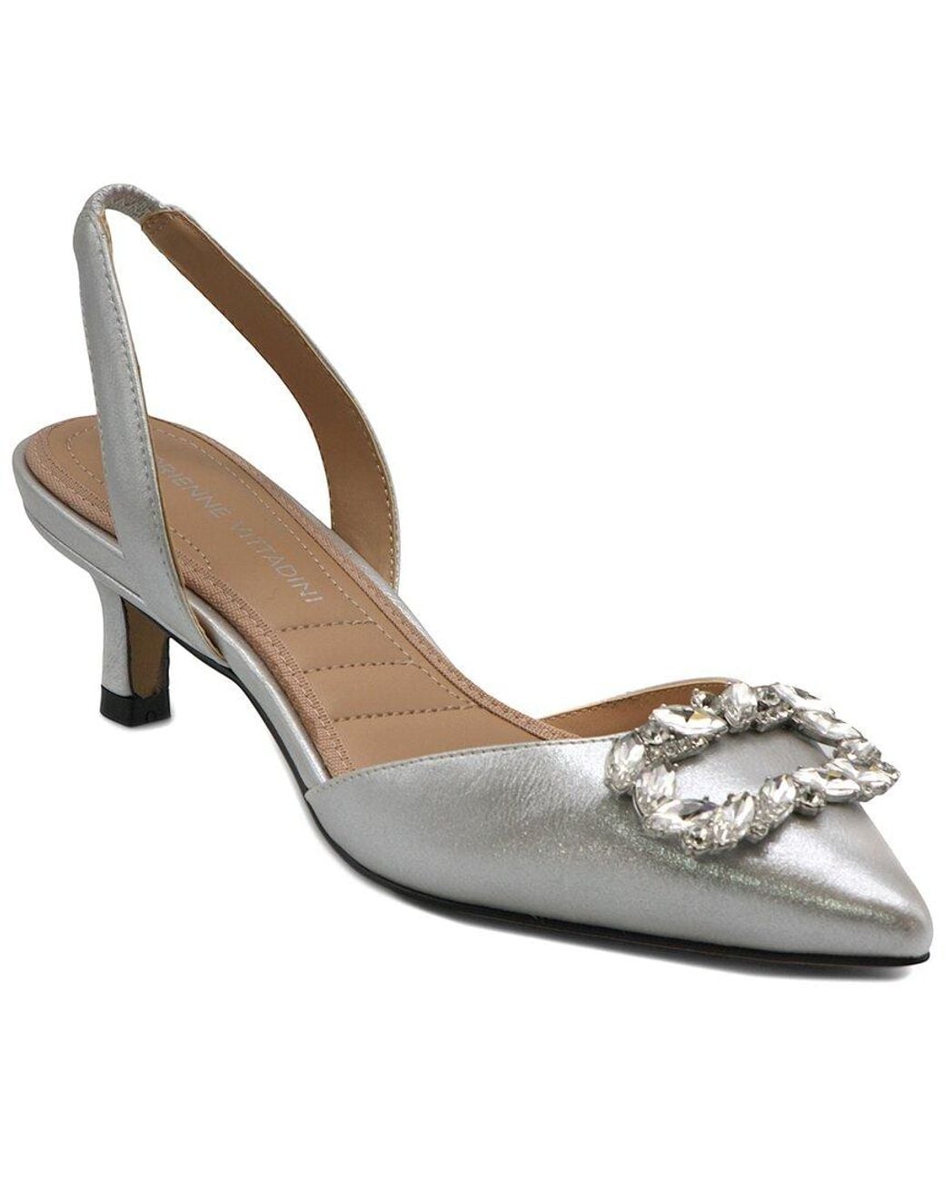 Adrienne Vittadini Metallic Suzer Pump