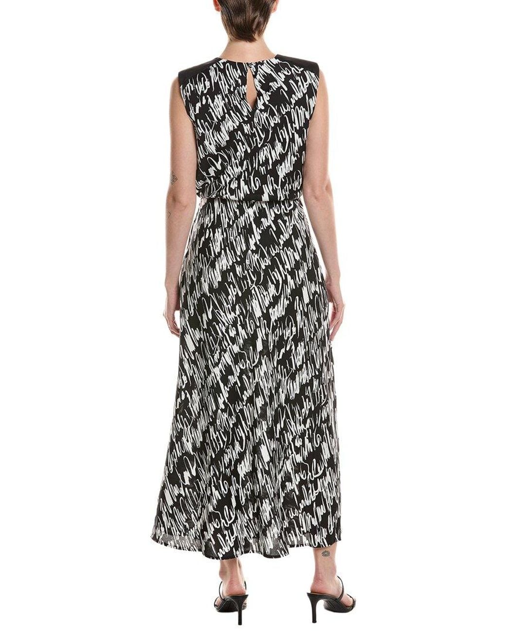 NIC+ZOE Black Cursive Margot Dress