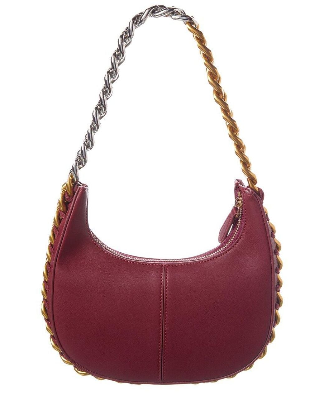 Tiffany & Fred Paris Purple Smooth Leather Foldover Top-Handle Shoulder Bag
