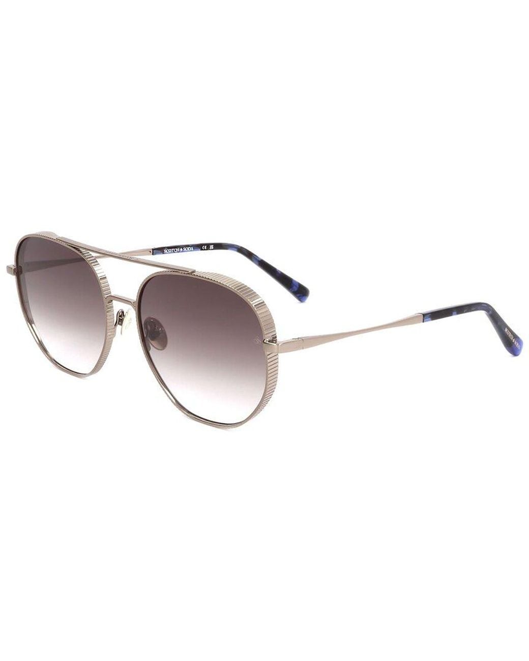 Scotch & Soda Brown 56Mm Sunglasses